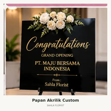 Papan Bunga Akrilik 23 Paskal Bandung